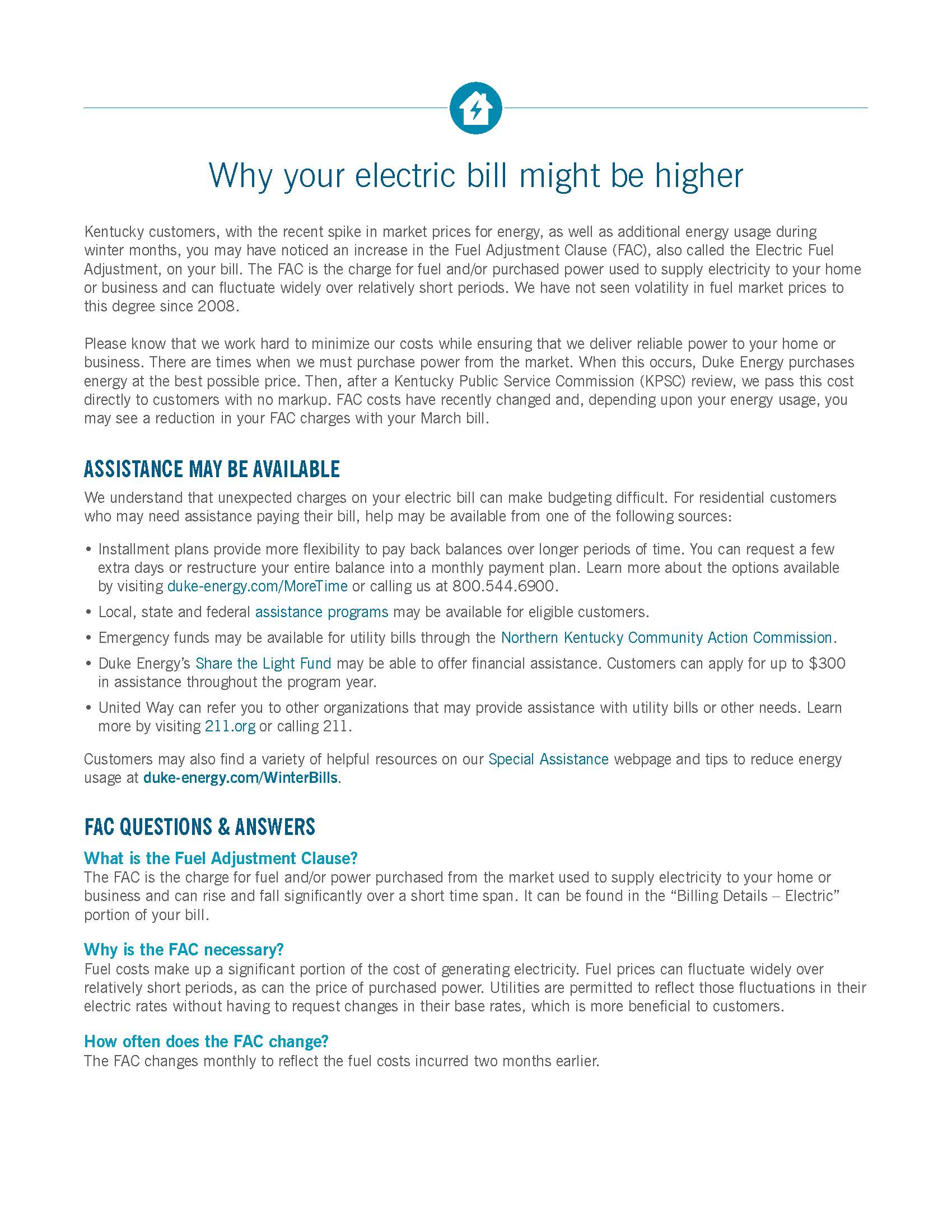 Duke Energy How To Read Bill